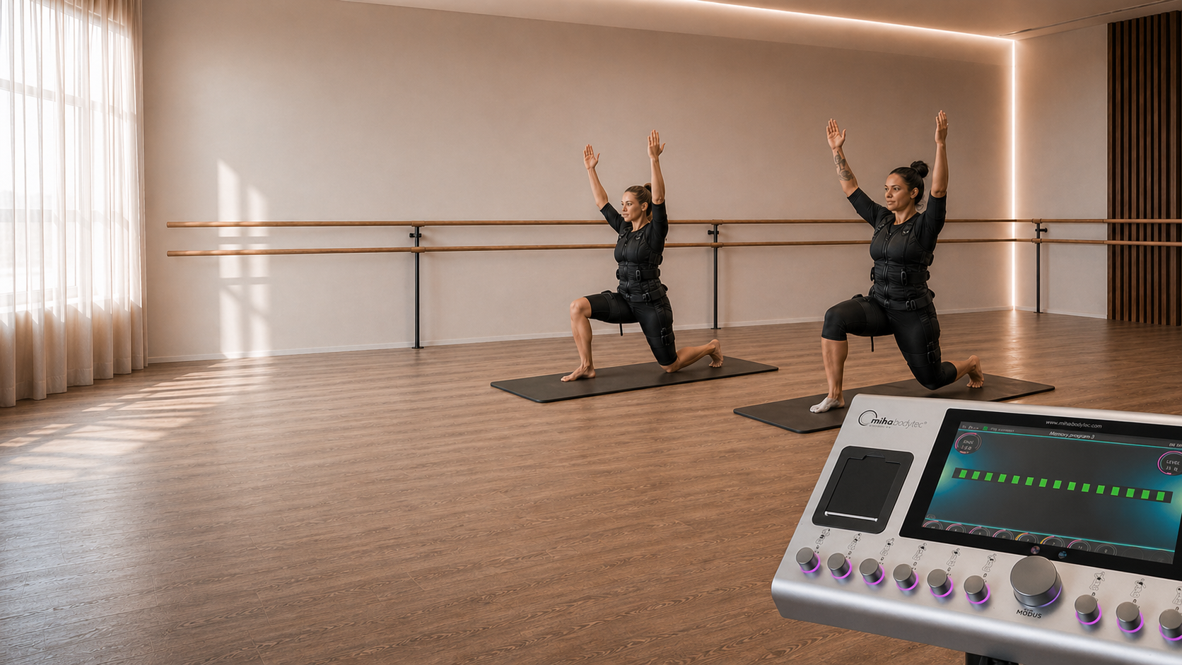BBP studio with EMS trainers