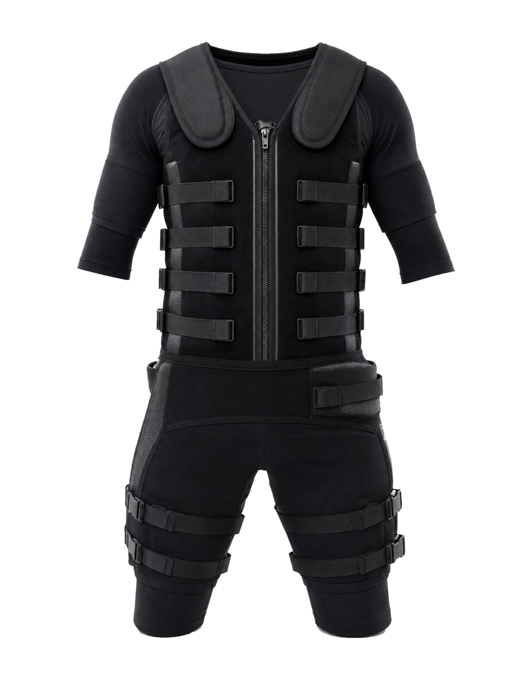 WIEMS PRO whole-body EMS suit, front view, showing electrode placement